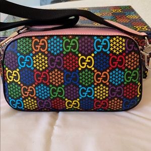 Gucci Psychedelic pink and black crossbody!!